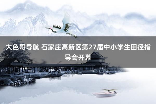 大色哥导航 石家庄高新区第27届中小学生田径指导会开幕