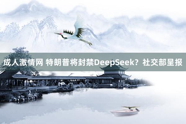 成人激情网 特朗普将封禁DeepSeek？社交部呈报