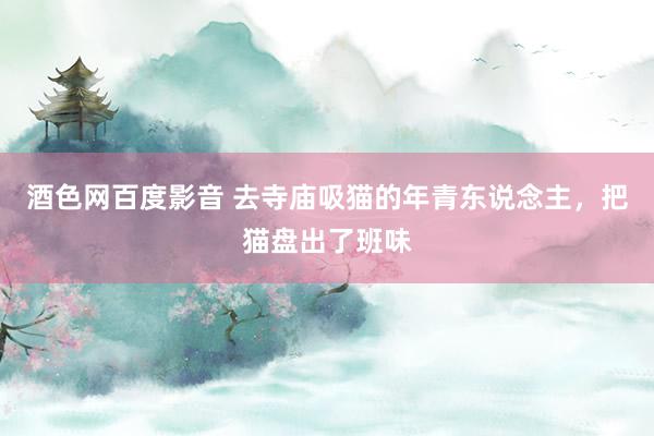 酒色网百度影音 去寺庙吸猫的年青东说念主，把猫盘出了班味